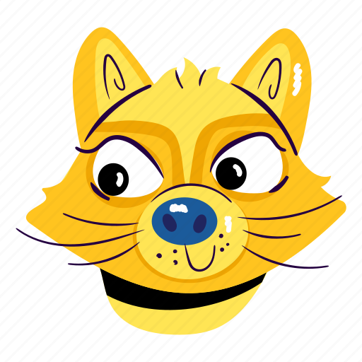 Felis catus, cat, feline, kitten, cat face sticker - Download on Iconfinder