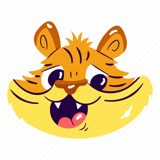 Felis catus, kitty face, cat, feline, cat face sticker - Download on Iconfinder