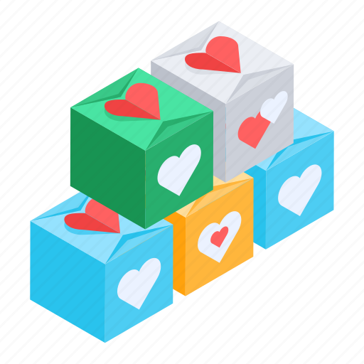 Lovely presents, love confession, romantic gifts, valentine shopping, valentine event icon - Download on Iconfinder