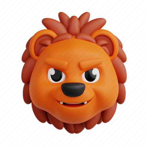 Lion, 3d icon, 3d illustration, 3d render, cartoon, animal emoji, emoji 3D illustration - Download on Iconfinder