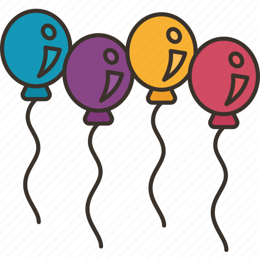 Balloons, celebration, party, anniversary, decoration icon - Download on Iconfinder