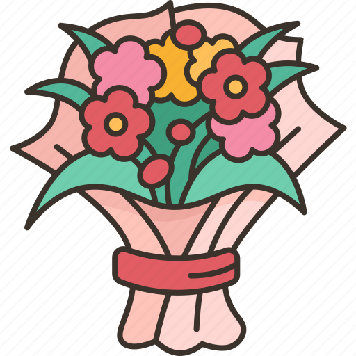 Bouquet, flower, blossom, romantic, wedding icon - Download on Iconfinder