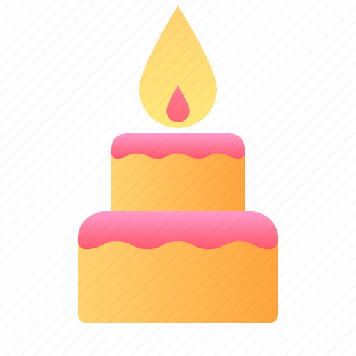 Cake, anniversary, badge, birthday, candle icon - Download on Iconfinder