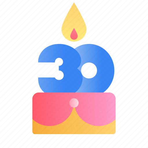 Cake, badge, birthday, candle, years icon - Download on Iconfinder