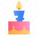 cake, anniversary, birthday, candle, years