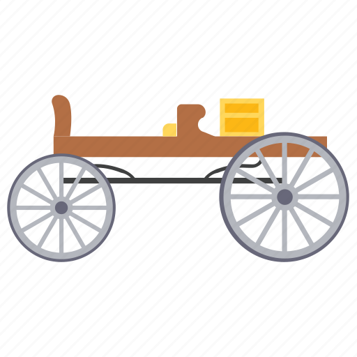 Cariole, cart, horse car, horse driven, vintage transport icon - Download on Iconfinder