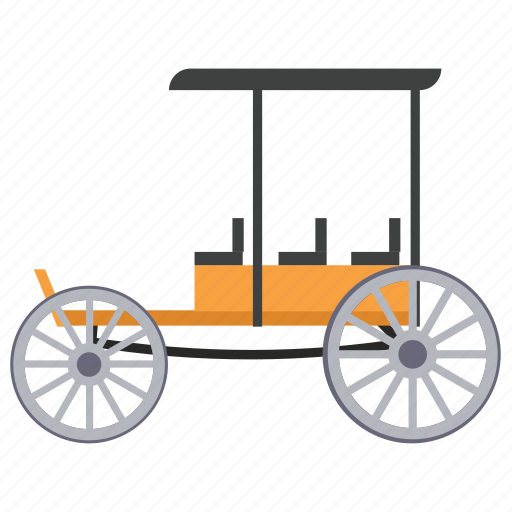 Chaise, chariot, fourgon, vintage transport, wagon cart icon - Download on Iconfinder
