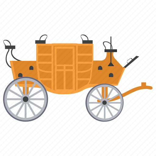 Barouche, chaise, four wheeled, vintage carriage, vintage transport icon - Download on Iconfinder