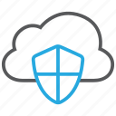cloud, protection, database, server, shield, storage