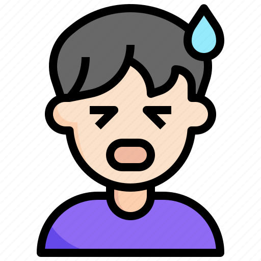 Fear, sick, fears, emoji, miscellaneous icon - Download on Iconfinder
