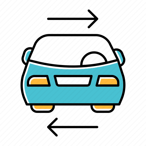 Car, carpooling, rent, ride, service, shared, vehicle icon - Download on Iconfinder