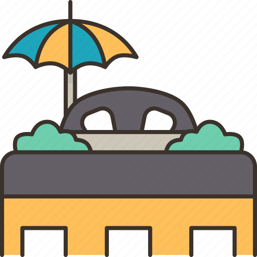 Roof, top, lounge, relaxation, view icon - Download on Iconfinder