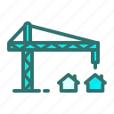 building, construction, crane, development, estate, house, structure