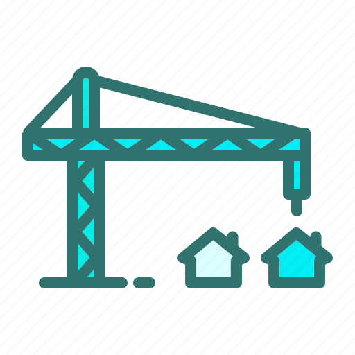 Building, construction, crane, development, estate, house, structure icon - Download on Iconfinder