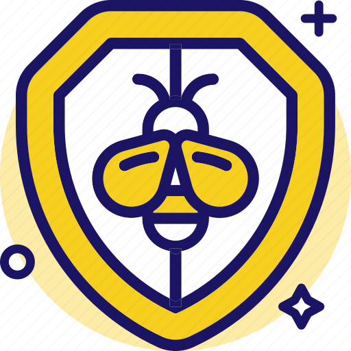 Badge, bee, protection, security, shield icon - Download on Iconfinder