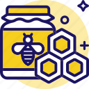 apiary, bee, beeswax, jar, honey
