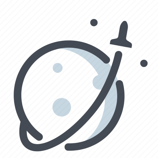 Flying, moon, planets, rocket, spacecraft, stars, spaceship icon - Download on Iconfinder