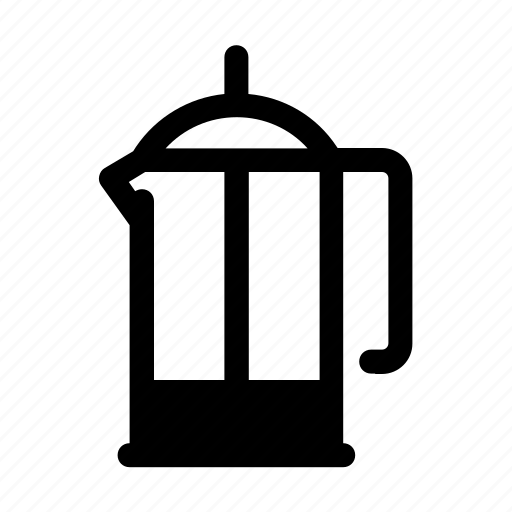 Coffee, coffeepot, drink, frenchpress, kettle, pot, tea icon - Download on Iconfinder