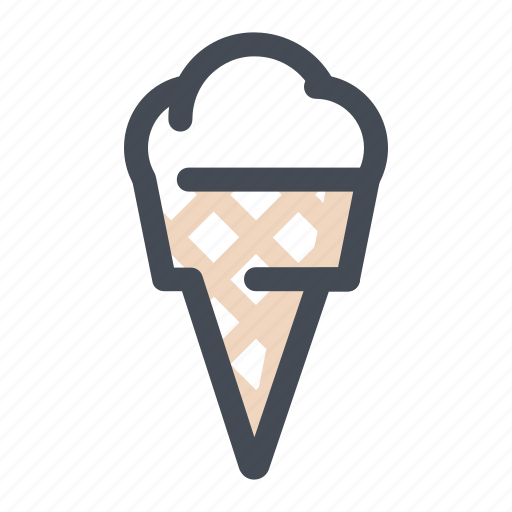 Summer, dessert, eskimo pie, icecream cone, waffle cone, cold icon - Download on Iconfinder