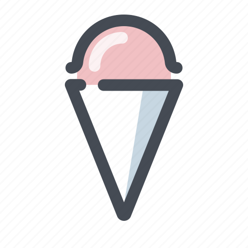 Summer, dessert, eskimo pie, ice cream cone, cold, strawberry, sweet icon - Download on Iconfinder