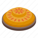 pastry, pie, isometric