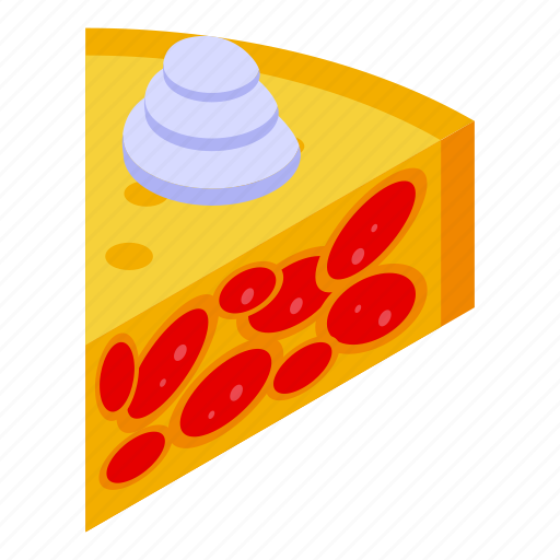 Pie, piece, isometric icon - Download on Iconfinder