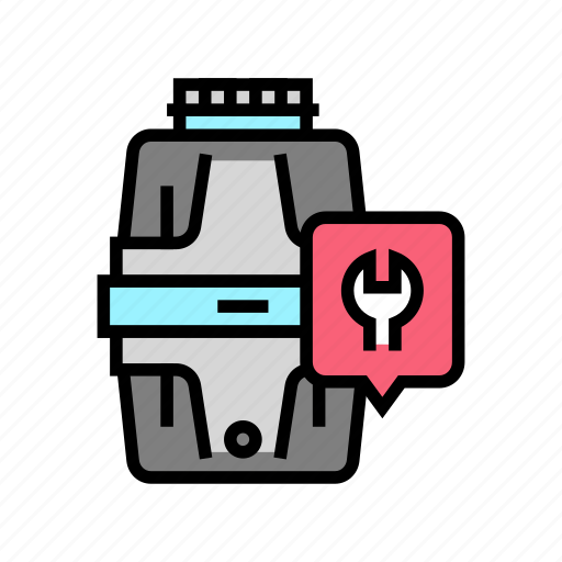 Garbage, disposal, repair, appliances, maintenance, broken icon - Download on Iconfinder