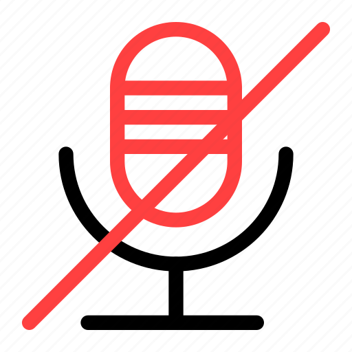 Application, disable, interface, microphone, sound icon - Download on Iconfinder