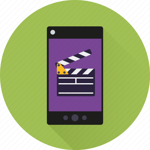 App, clapper, mobile, movie, phone, smartphone, video icon - Download on Iconfinder
