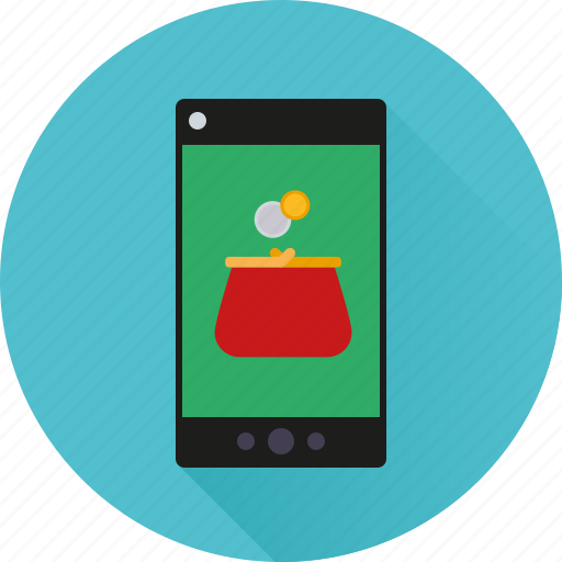App, application, mobile, money, payment, phone, purse icon - Download on Iconfinder