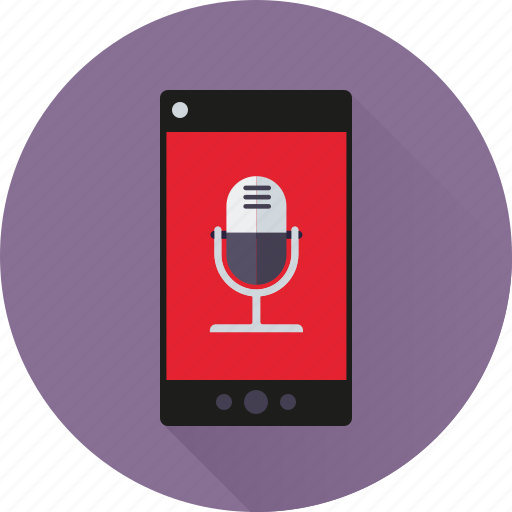 App, microphone, mobile, phone, recording, sound, speech icon - Download on Iconfinder