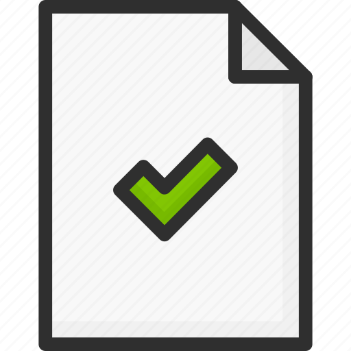 Approve, check, doc, document, file, mark, ok icon - Download on Iconfinder