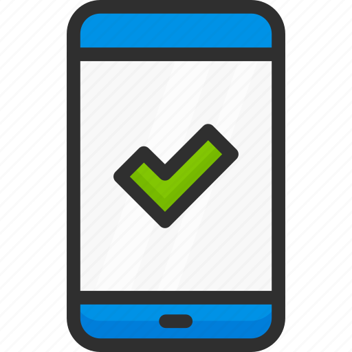 Approve, check, mark, mobile, ok, phone, smartphone icon - Download on Iconfinder