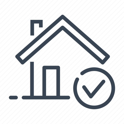 Approved, tick, verified, real, estate, house, checked icon - Download on Iconfinder