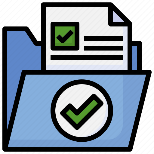 Archive, file, document, approved, storage icon - Download on Iconfinder