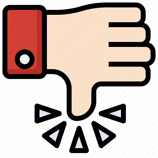 Bad, reject, thumb, down, dislike, hand icon - Download on Iconfinder