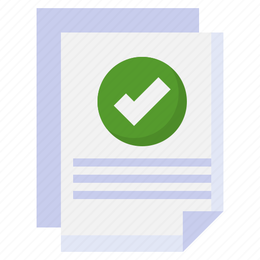 Document, checked, approved, truth, files icon - Download on Iconfinder