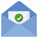 email, envelope, message, approved, page