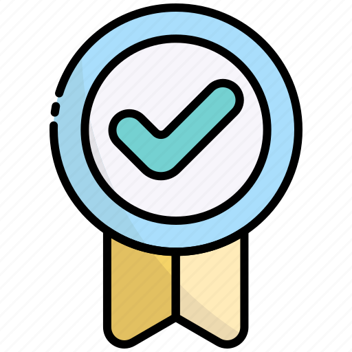 Badge, award, medal, approved, done, check, accept icon - Download on Iconfinder
