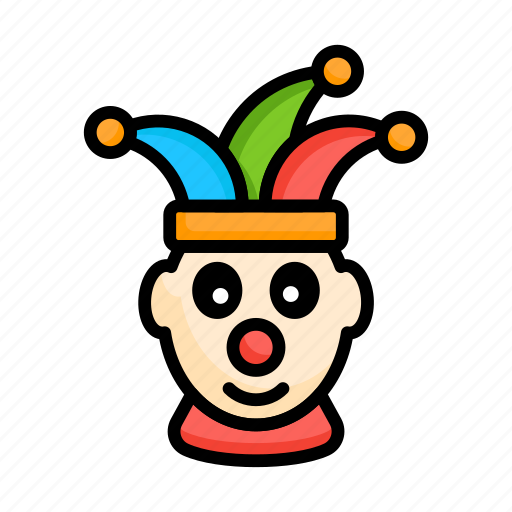 Cartoon, face, liar, circus icon - Download on Iconfinder