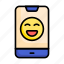 mobile, emoji, smilely 