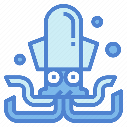 Animal, aquarium, invertebrate, squid icon - Download on Iconfinder