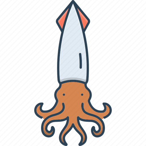 Atlantic, calamari, calamary, cuttlefish, scorcher, squid, vitriol icon - Download on Iconfinder