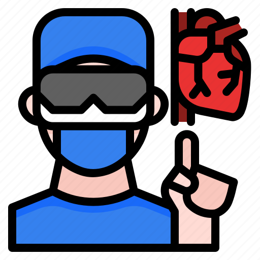 Cardiologist, surgeons, doctor, ar, heart, medical, technology icon - Download on Iconfinder