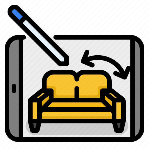 Furniture, sofa, couch, interior, home, households, house icon - Download on Iconfinder