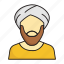 muslim, sheikh, arabic, momin, man, male, beard 
