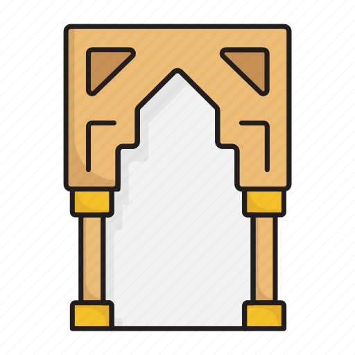 Gate, mosque, entrance, doorway, musjid, entrygate, tomb icon - Download on Iconfinder