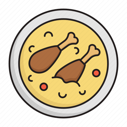 Leg piece, mandi, pilaf, pulao, dish, food, meal icon - Download on Iconfinder