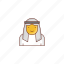 arab, man, muslim, religious, avatar 