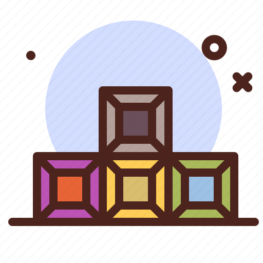 Diamond, tetris, entertain, game icon - Download on Iconfinder